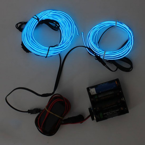 EL Wire Neon Light Flexible Rope Tube Auto Car Interior Decoration LED Strip Light Atmosphere Lamp