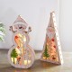 Festival Wooden LED Christmas Light Display Ornament for Christmas Home Table Decorations