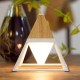 GX-L01 LED Night Light USB Interface Charging Wall Lamp Art Pyramid Shape 2200mAh Battery Life