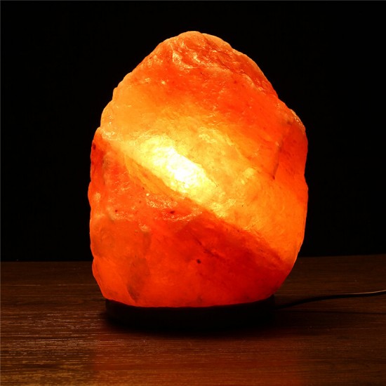 Himalayan Glow Hand Carved Natural Crystal Salt Night Lamp 30X18CM Size Table Light With Dimmer Switch