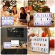 A4 LED Combination Light Box Night Light DIY Letter Symbol Card Decoration USB/Battery Powered Message Board