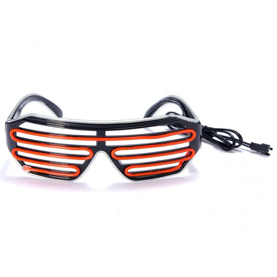 Double Blinds Luminous Glasses Cold Light Glasses Slotted Shutter Shade Type Glasses