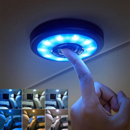 LED Cabinet Light Car Roof Magnet Ceiling Lamp Universal Vehicle Interior USB Reading Lighting