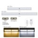 LED Closet Light USB Rechargeable Under-Cabinet Lamp Wireless Motion Sensor Night Light with Magnetic Strip for Cabinet Wardrobe