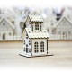 LED Light Wood House Cute Christmas Assembly Party Ornaments Holiday Decorations