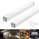 LED Night Light Motion Sensor Cabinet Lamp USB Rechargeable Closet Night Lamps for Wardrobe Kitchen Bedroom Step Lighting