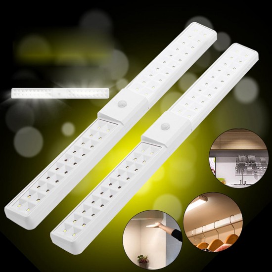 LED Under Cabinet Cupboard Counter Strip Bar PIR Motion Sensor Light Kitchen