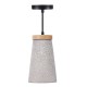 Modern Wall Lamp Concrete Pendant Light Timber Top 1.5M Cable Ceiling Lamp Drop Light