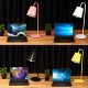 Nordic Metal Table Lamp Bedside Desk Lamp Kids Bedroom Study Night Light