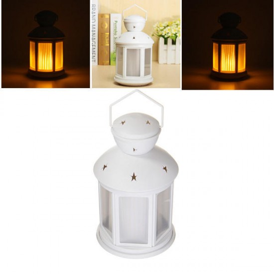 Portable RGB Colorful Lantern LED Table Light Battery Powered Flame-Shaped 3D decor Lamp