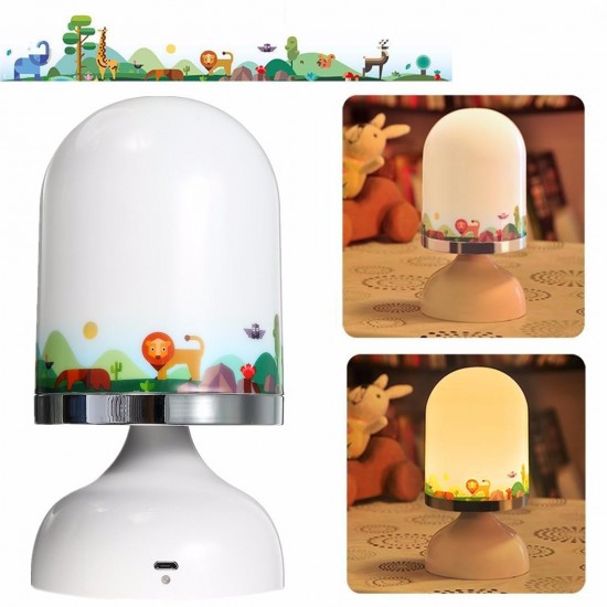 Portable USB Rechargeable LED Night Light Hanging Stand Table Vibration Sensor Lamp