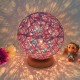 Rattan Ball Night Light Table Bedside Lamp Bedroom Home Decor Valentine Gift