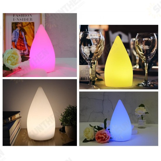 Rechargeable Colorful LED WiFi APP Control Night Light Smart Water Drop Shape Table Lamp Compatible with Alexa Google Home