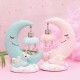 Resin Cartoon Night Lamp Children Room Decoration LED Night Light Moon Luminaria Romantic Bedroom Decor Night Light