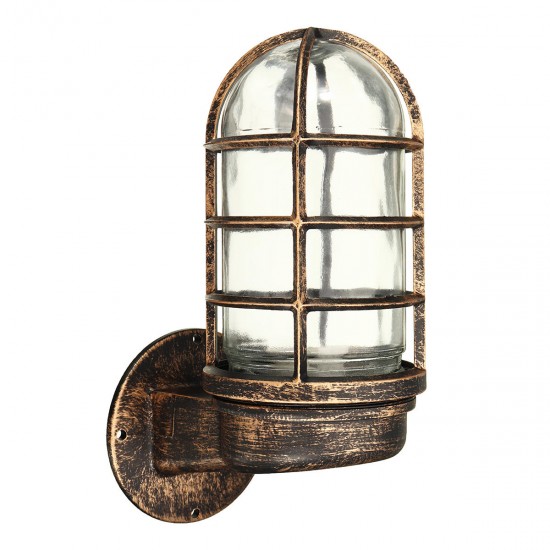 Retro Industrial Unique Wall Light Iron Rustic Lamp Sconce Hallway Patio Lantern Lamp Cover