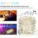 50/100 LEDs Music Fairy String Light Silver Wire Twinkle Starry Lights with Remote Control Timer 32.8ft USB Powered Sound Activated LED Lights Holiday Lighting for Christmas Tree Wedding Party Bedroom