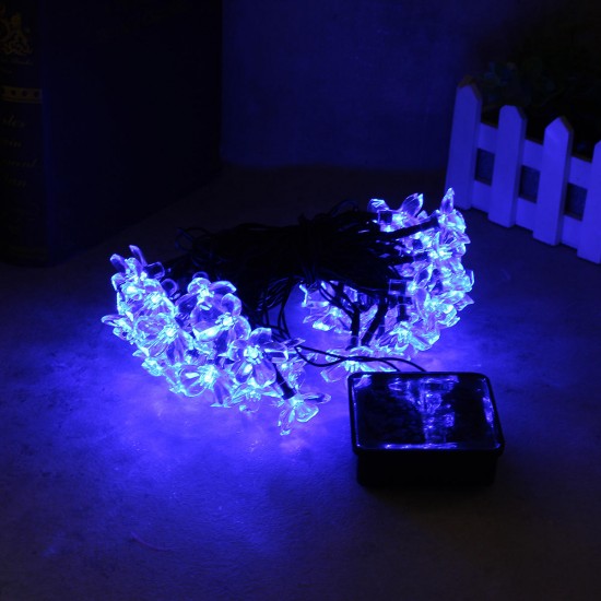 Solar Blossom Flower Fairy String Light 23FT 50LED Home Garden Wedding Decor