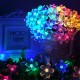 Solar Blossom Flower Fairy String Light 23FT 50LED Home Garden Wedding Decor