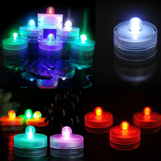 Waterproof LED Light Party Wedding Decor Floral Lamp Decoration Vase Candle Fishbowl Light