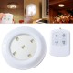 Wireless Remote Control Bright LED Night Light Battery Powered Ceiling Lamp for Kitchen Cabinet