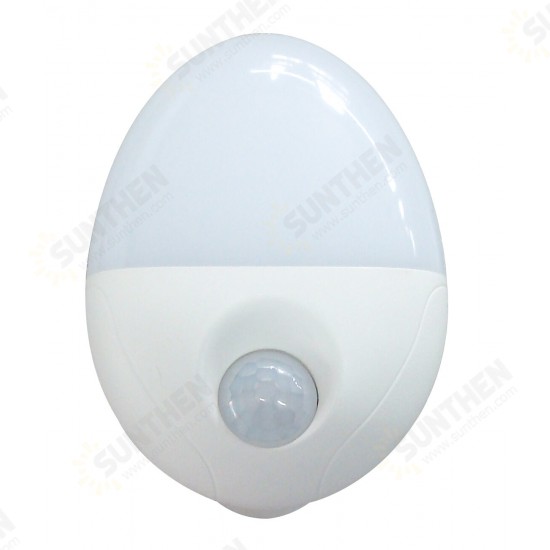 XS-008 US Plug 2W 110V Infrared Human Body Induction Lamp Plug-in PIR Motion Sensor Night Light