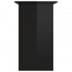 Desk High Gloss Black 31.5inchx17.7inchx29.1inch Engineered Wood