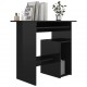 Desk High Gloss Black 31.5inchx17.7inchx29.1inch Engineered Wood