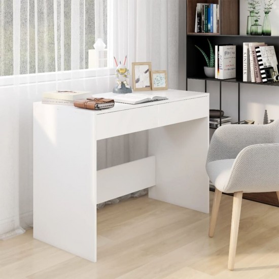 Desk White 39.8inchx19.7inchx30.1inch Chipboard