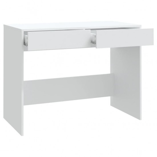 Desk White 39.8inchx19.7inchx30.1inch Chipboard