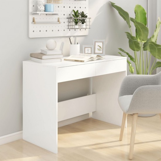 Desk White 39.8inchx19.7inchx30.1inch Chipboard