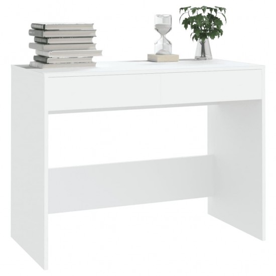 Desk White 39.8inchx19.7inchx30.1inch Chipboard