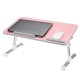 Foldable Laptop Desk Adjustable Height Computer Notebook Desk Breakfast Serving Table Bed Tray Home Office Furniture