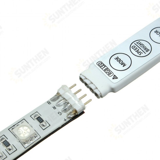 LED Light Strip 50/100/150/200cm RGB 5050SMD LED Strip Light Battery Operated Waterproof 3 Modes Color Change