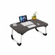 Portable Foldable Laptop Desk with Phone Slot Cup Holder Lazy Bed Study Desk for Home Office