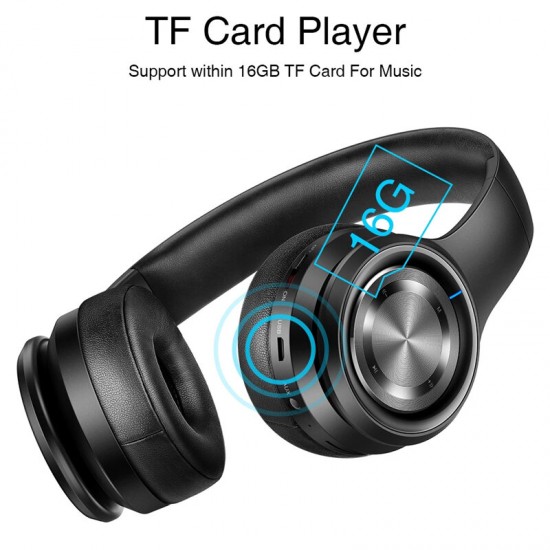 P26 Headphones Wireless bluetooth Headset for Mobile phone IOS Android Earphones With MIC Support TF Card MP3 Player For PC TV