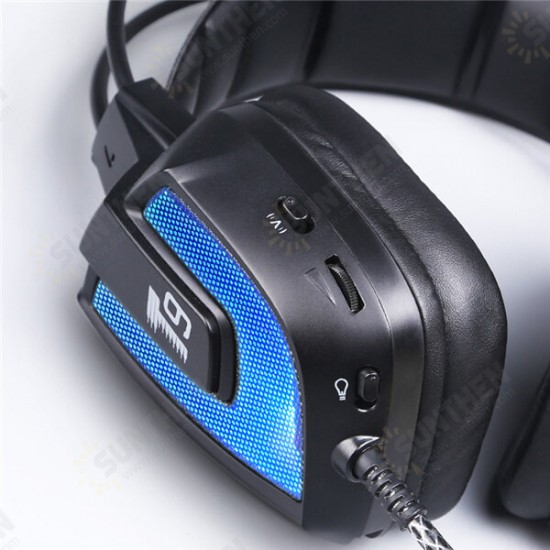 T9 50mm Driver LED Flashing Vibration Gaming Headphone Headset With Mic for Phone PC Computer