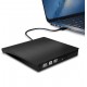 USB3.0 External Optical Drive Slim USB CD DVD Burner DVD-RW Player Writer Support 2MB Data Transfer for PC Laptop Computer