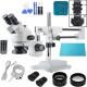 3.5X-90X Double Boom Stand Zoom Simul Focal Trinocular Stereo Microscope+48MP 2K HDMI USB Industrial Camera For Phone PCB Repair