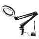 Lighting LED 5X 740mm Magnifying Glass Desk Lamp with Clamp Hands USB-powered LED Lamp Magnifier with 3 Modes Dimmable