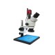 0.7-45X 13MP Trinocular Stereo Soldering Microscope Stand Lens Digital Camera for Repair Mobile Phone Tools Kits