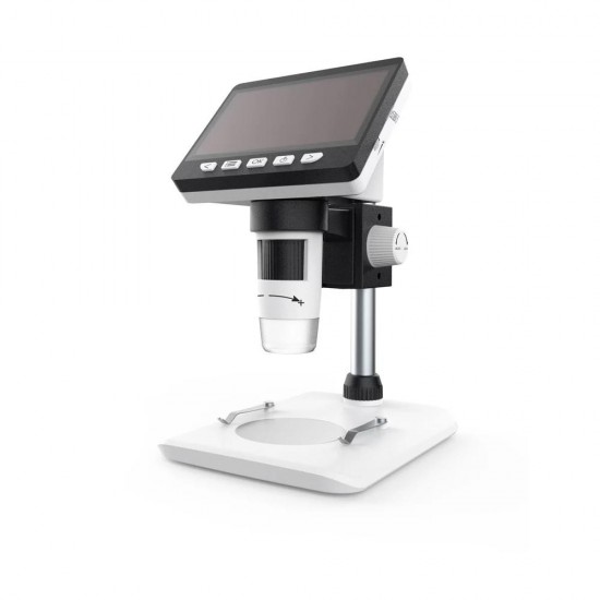 G700 4.3Inches HD 1080P Portable Desktop LCD Digital Microscope 10 Languages 8 Adjustable High Brightness LED Adjustable Bracket Capture Video Record