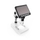 G700 4.3Inches HD 1080P Portable Desktop LCD Digital Microscope 10 Languages 8 Adjustable High Brightness LED Adjustable Bracket Capture Video Record