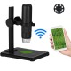 Portable USB Wifi Microscope 8 LED Light Adjustable Dimmer Real-Time 0-1000X Practical Handheld Magnifier Camera