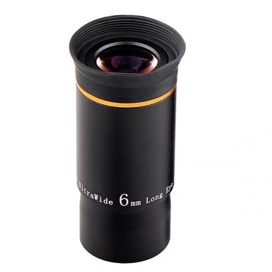 Fully Multi-Coated 1.25inch 6mm Ultra Wide Angle Eyepiece for Astronomical Telescope