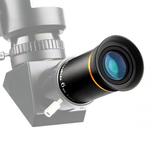 Fully Multi-Coated 1.25inch 6mm Ultra Wide Angle Eyepiece for Astronomical Telescope