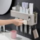 Wall-mounted Toothbrush Holder Toothpaste Dispenser Bathroom Storage Organizer