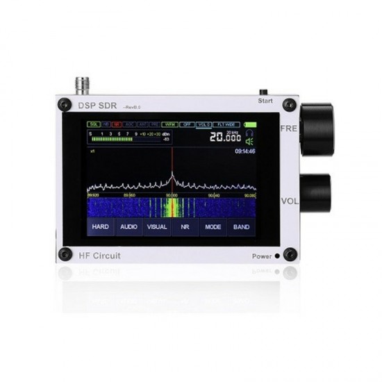 New 50KHz-200MHz Malahit SDR Receiver Malachite DSP Software Defined Radio 3.5inch Display Battery Inside Nice Sound