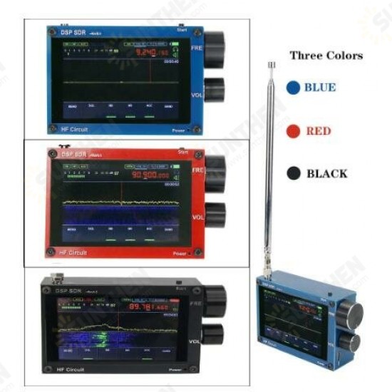 New 50KHz-200MHz Malahit SDR Receiver Malachite DSP Software Defined Radio 3.5inch Display Battery Inside Nice Sound