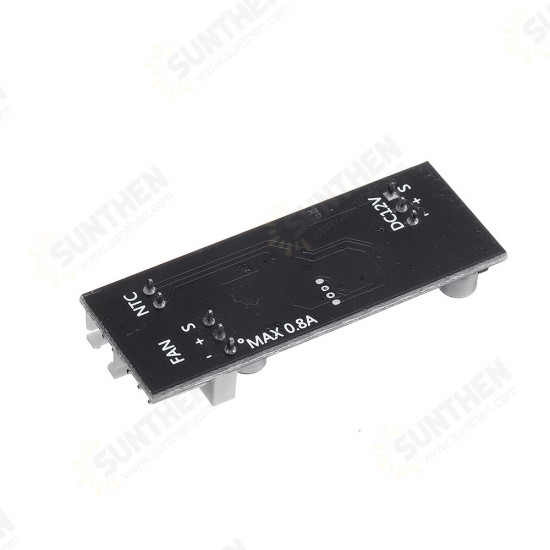 12V DC PWM 2-3 Wire Fan Temperature Control Speed Controller Noise Reduction Module