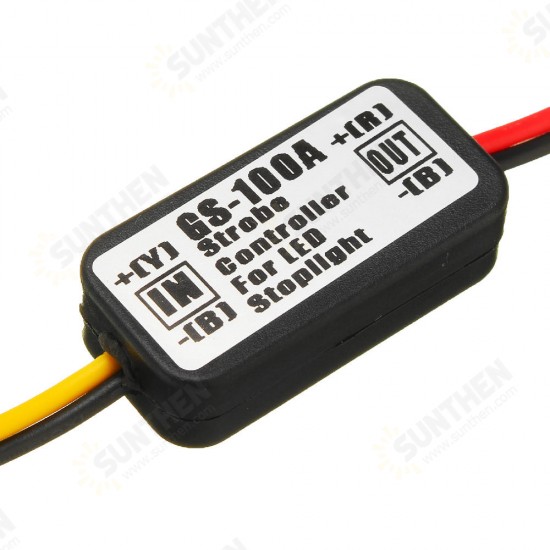 12V Waterproof Flash Strobe Controller Flasher Module For Car LED Brake Stop Lights Lamp